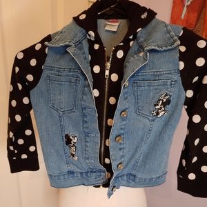 Disney Junior girl Jean jacket size 5T used